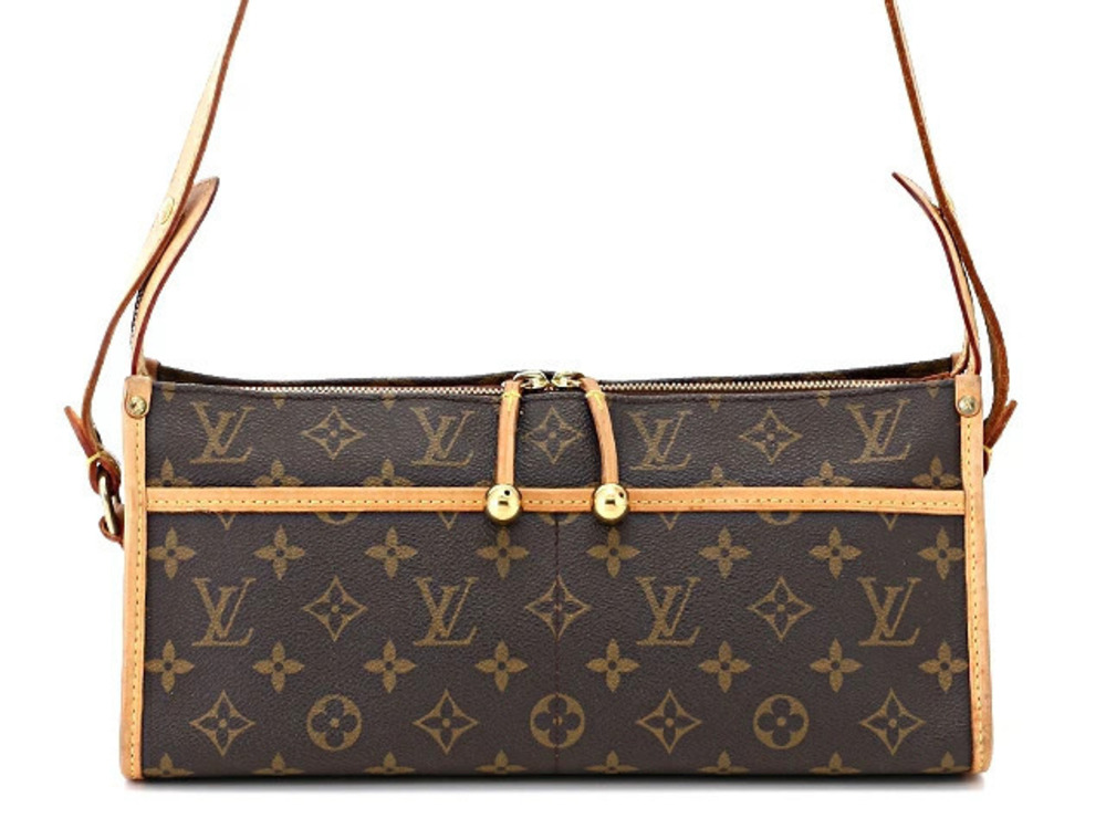 LOUIS VUITTON Popincourt Long Monogram Shoulder Bag around